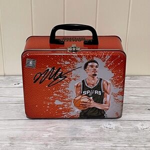 San Antonio Spurs Victor Wembanyama Collectible NBA Tin Lunch Box Basketball